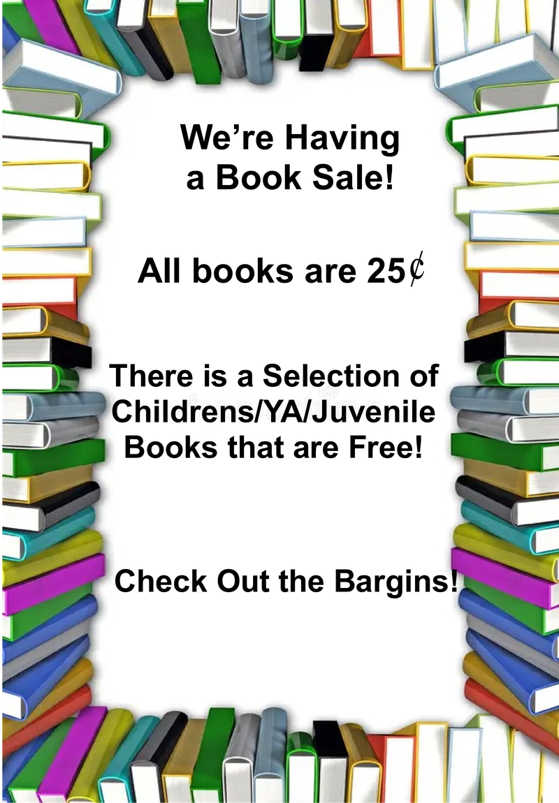 We're Having a Book Sale!